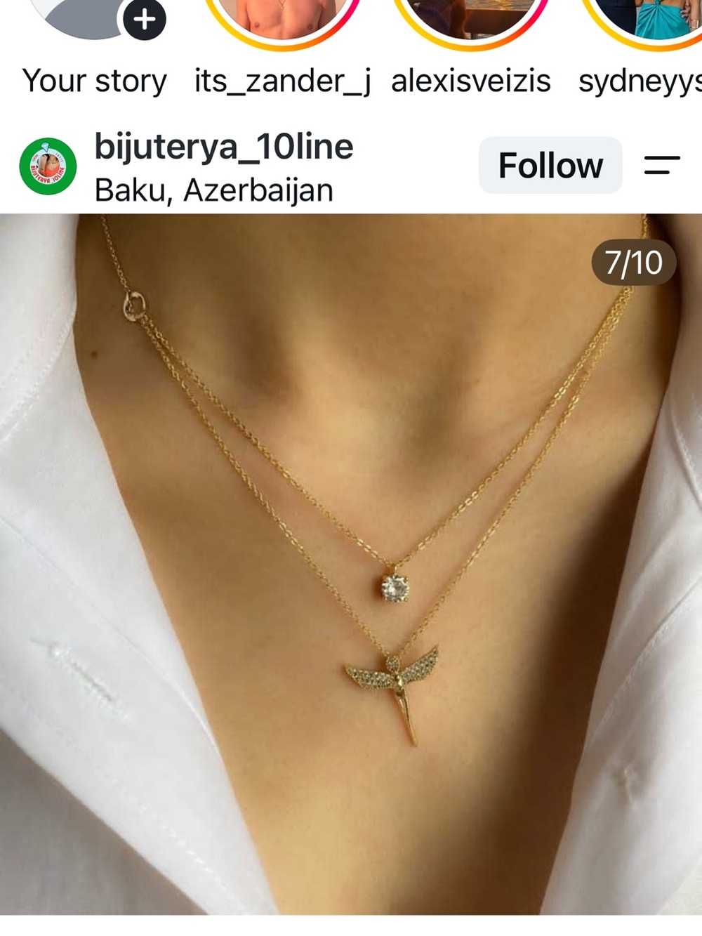 Gold Layered Angel Wing Pendant Necklace with Cubic Zirconia